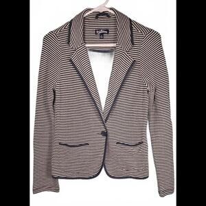 Freshman 1996  Striped Blue/White Blazer Women's Jacket Size S